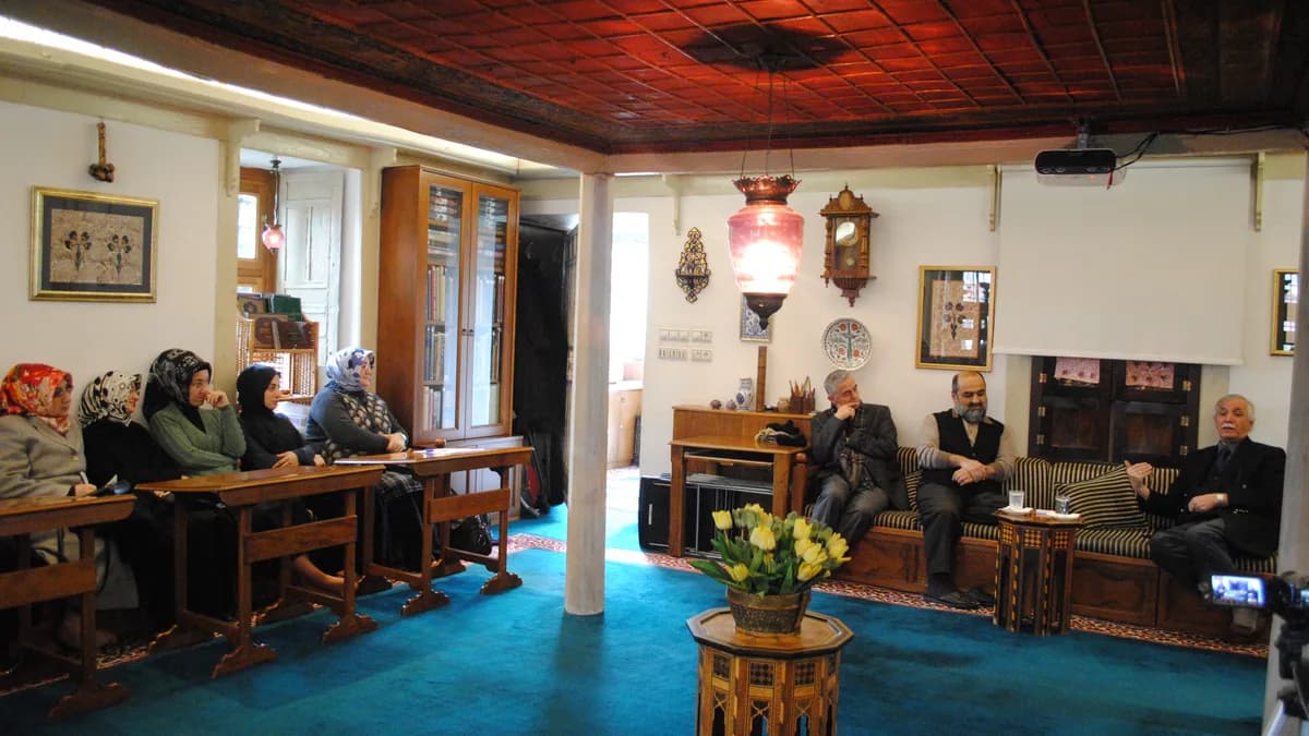 Dursun Gürlek ve Hüseyin Kutlu ile Sohbet — BİKSAD arşivinden fotoğraf